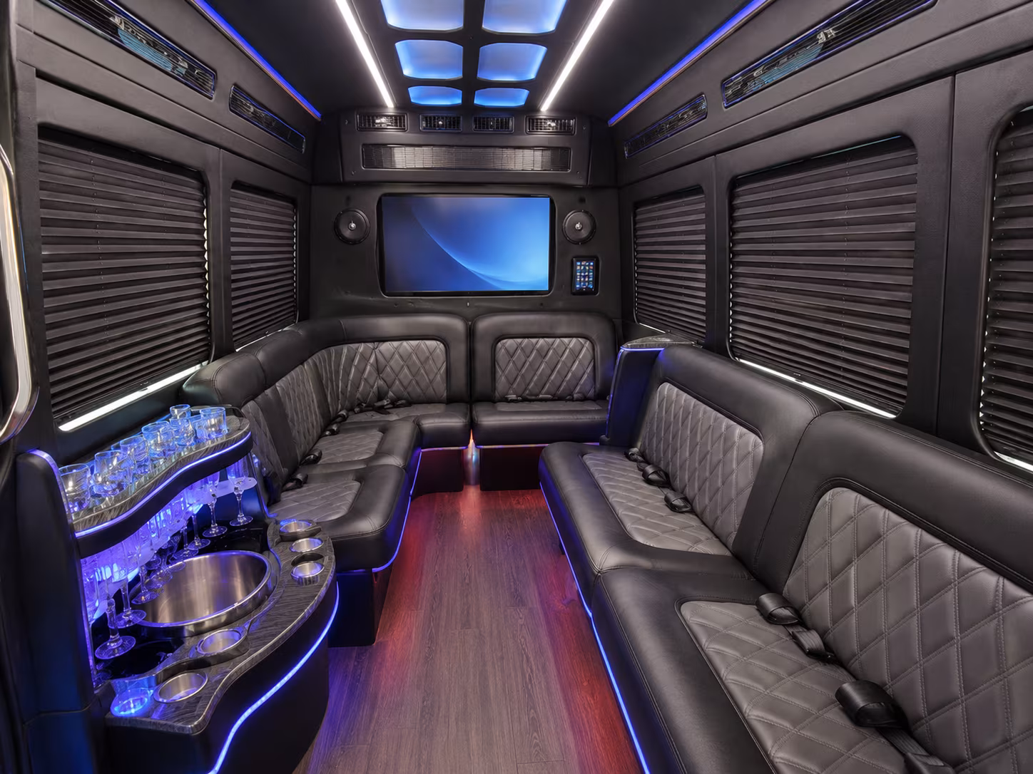 wichita falls party bus interior